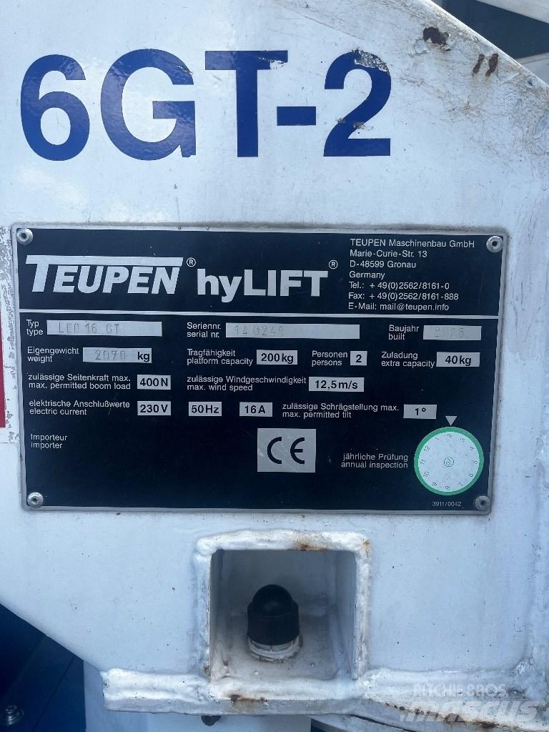 Teupen Leo 16GT 관절형 전동이동 리프트