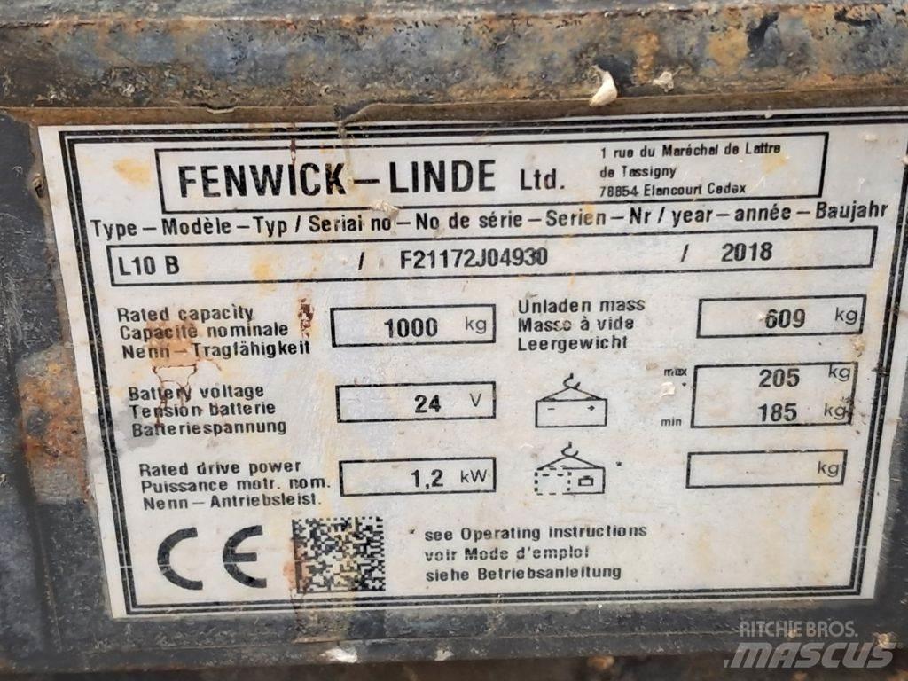 Linde L10B 포크리프트