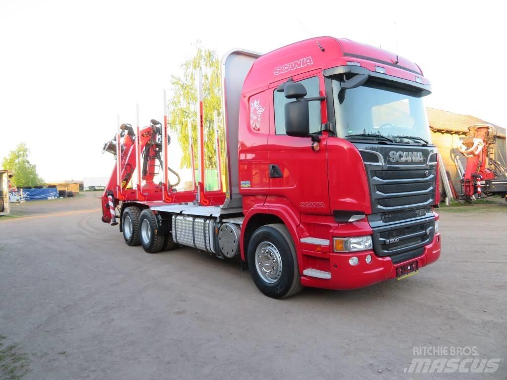 Scania R 500 목재 트럭
