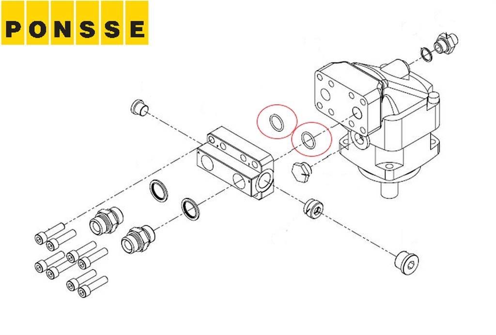 Ponsse 0014102 유압식 기계