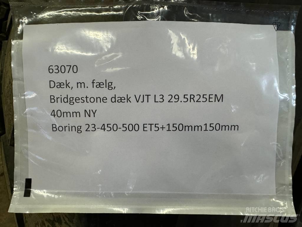 Bridgestone 29.5R25 타이어, 휠 및 림