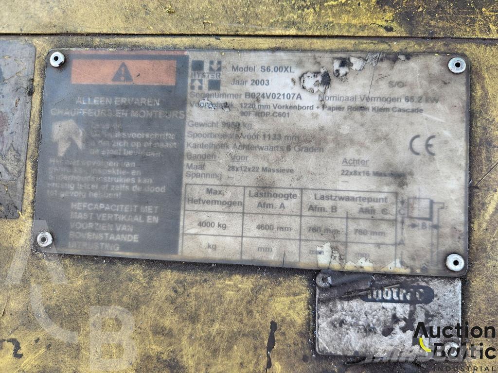 Hyster S6.00XL 그 외 지게차