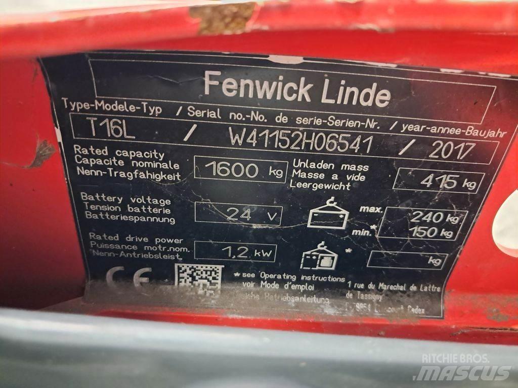Linde T16L 핸드파레트 트럭