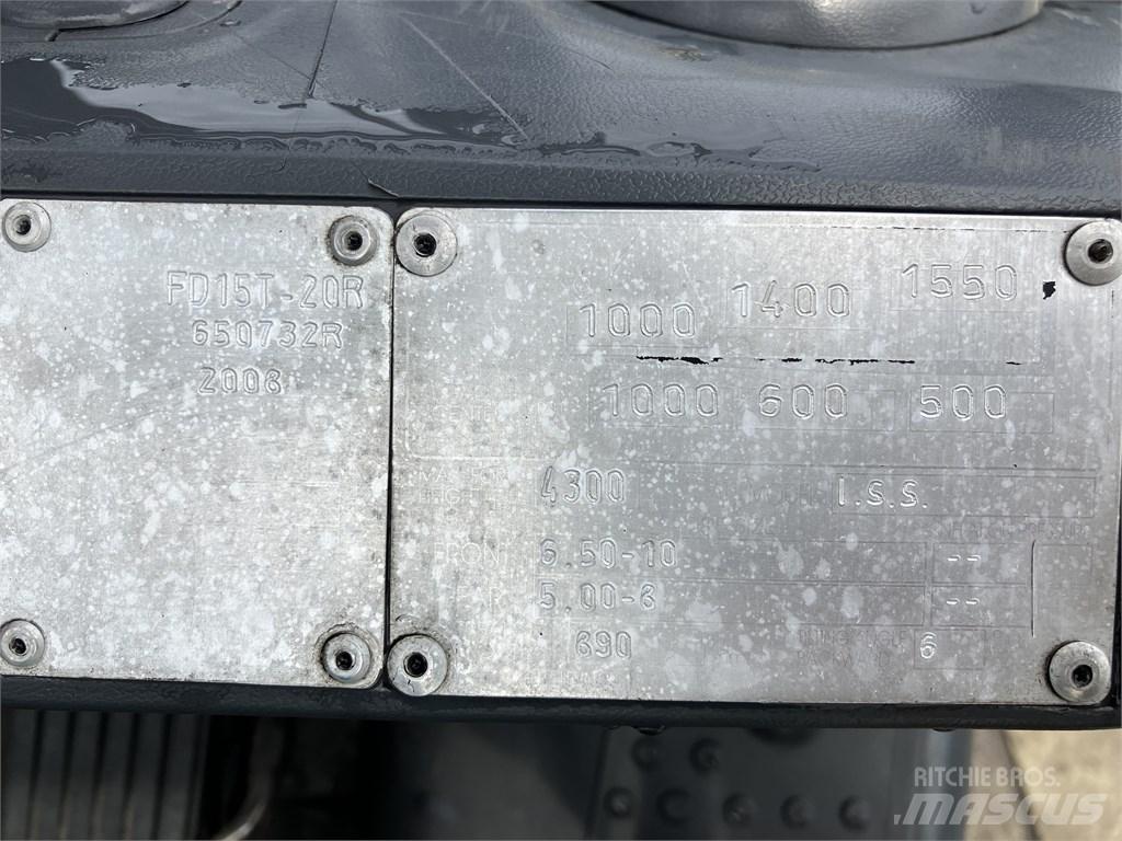 Komatsu fd15t 20R 디젤 지게차
