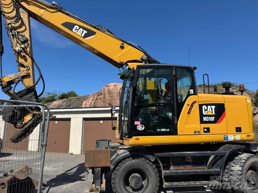 CAT M316F  휠 굴삭기