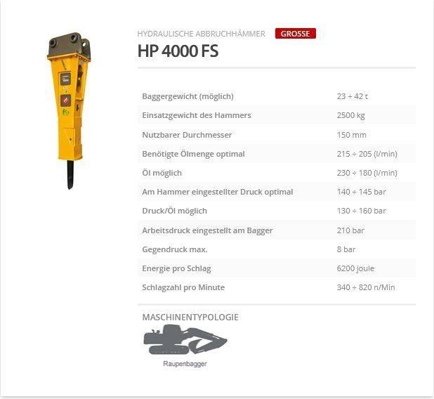 Indeco HP 4000 FS 브레이커