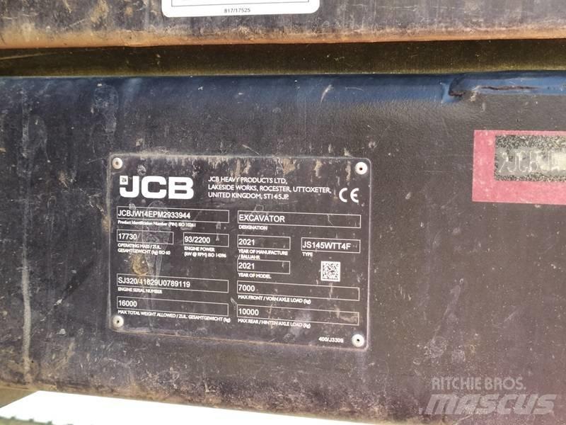 JCB JS 145 W  휠 굴삭기