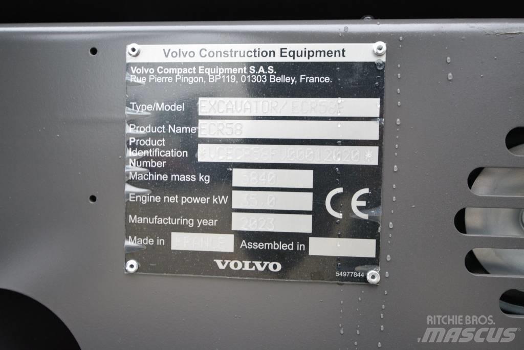 Volvo ECR 58 F 소형 굴삭기 7톤 미만