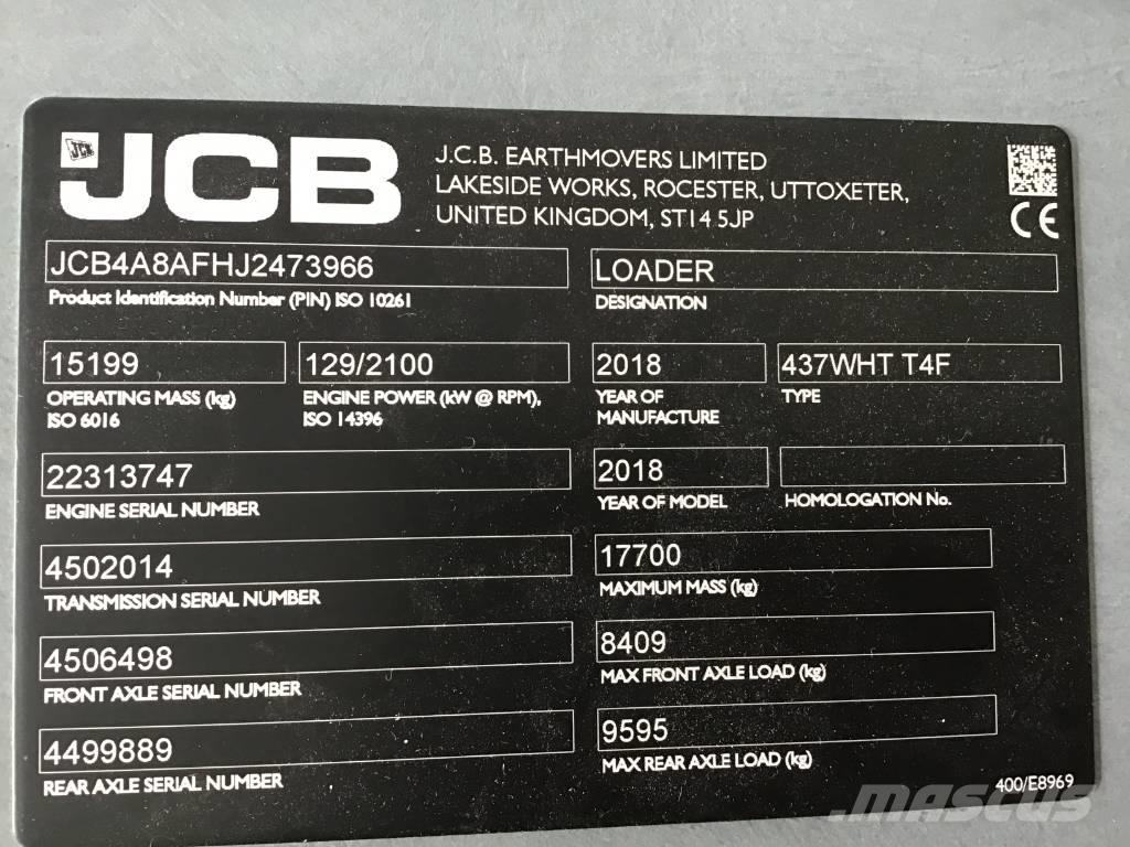 JCB 437 WHT  휠로우더