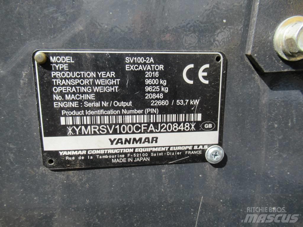 Yanmar SV 100-2A 중형굴삭기 7톤-28톤