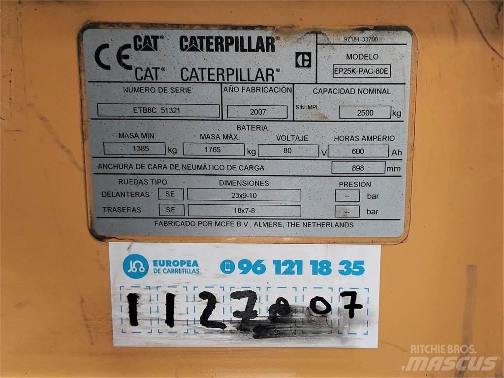 CAT EP25K PAC 전동 지게차