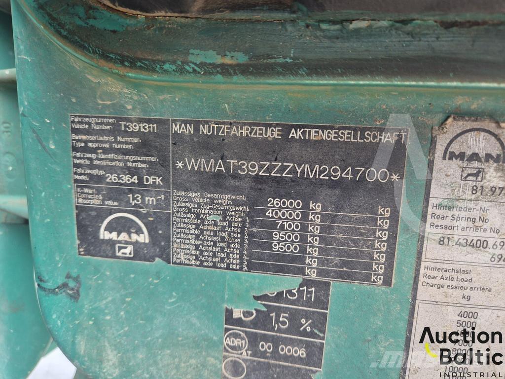 MAN 26.364 덤프 트럭