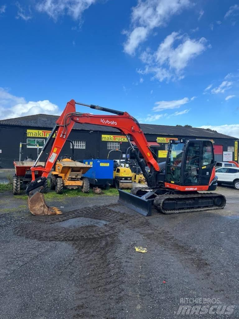 Kubota KX 080-4a 중형굴삭기 7톤-28톤