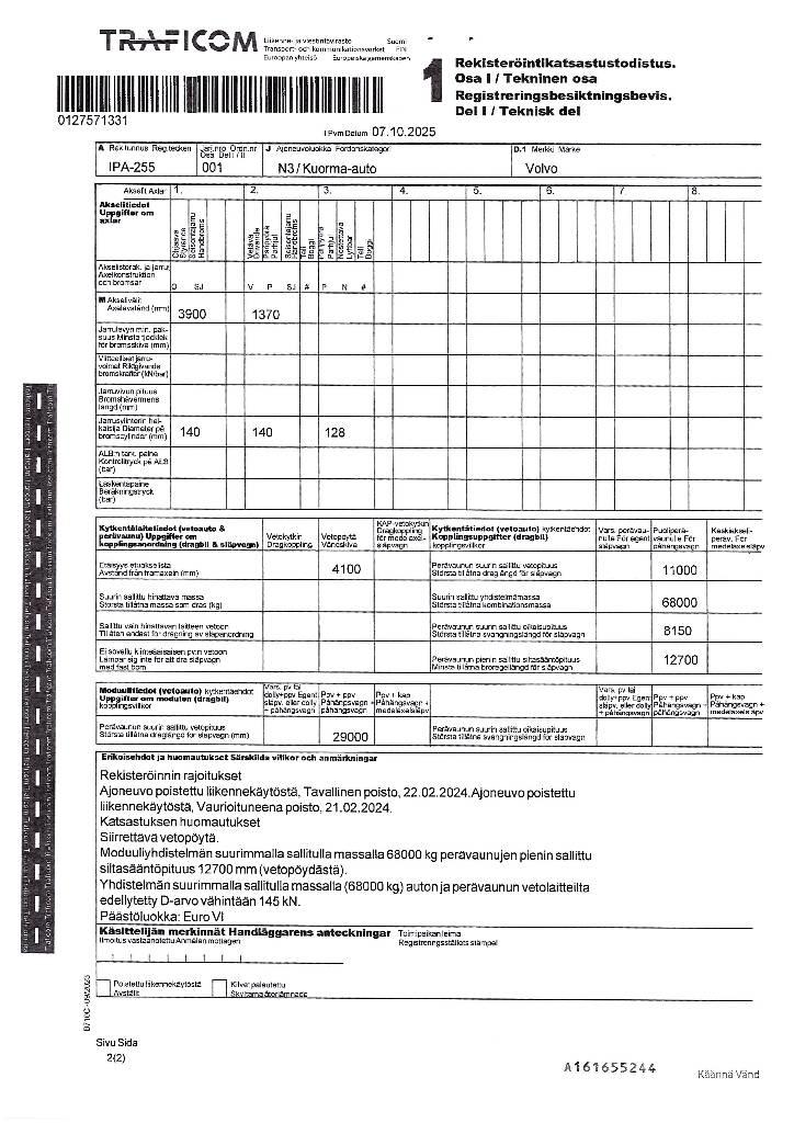 Volvo FH 460 LNG 트랙터 유닛