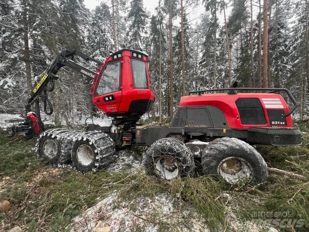 Komatsu 931xc 원목 하베스터
