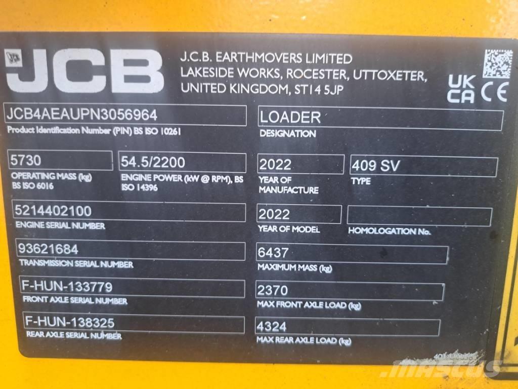 JCB 409  휠로우더