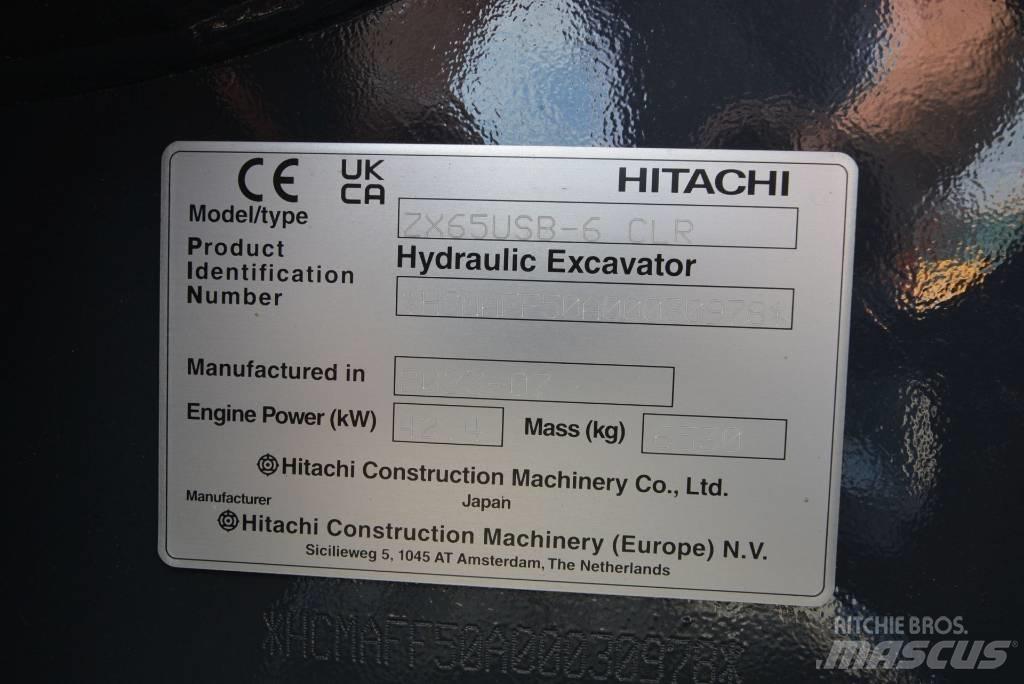 Hitachi ZX 65 USB-6 소형 굴삭기 7톤 미만