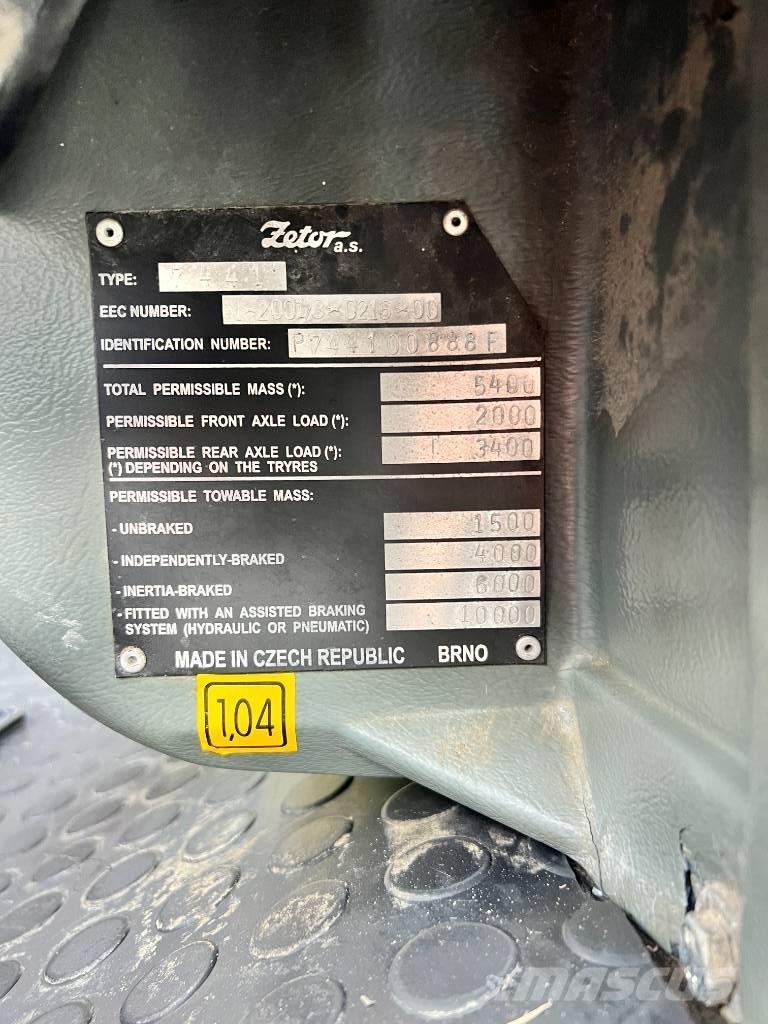 Zetor 7441 PROXIMA 트랙터