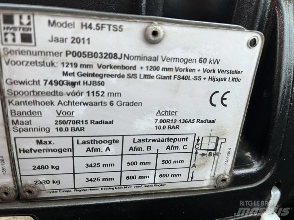 Hyster H4.5 디젤 지게차