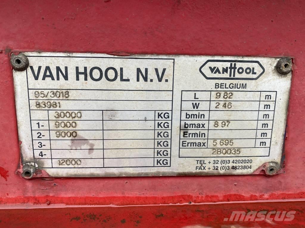 Van Hool W4757145090 박스 바디 세미 트레일러
