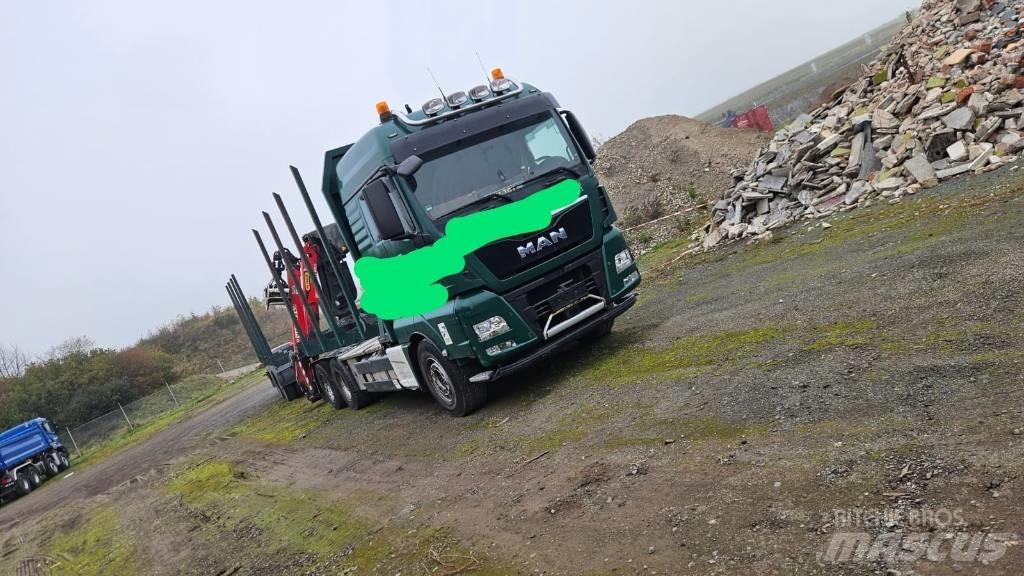 MAN TGX 26.580 목재 트럭