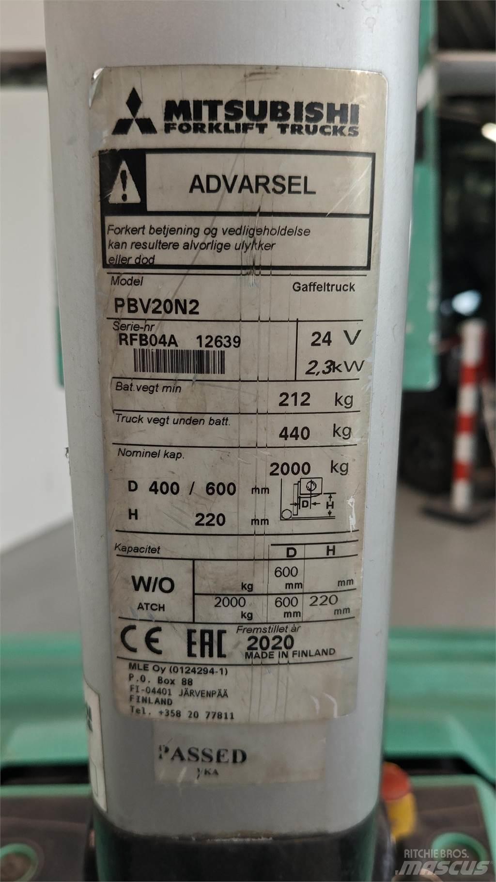 Mitsubishi PBV20N2 그 외 지게차