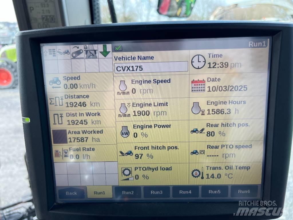 Case IH CVX 175 트랙터