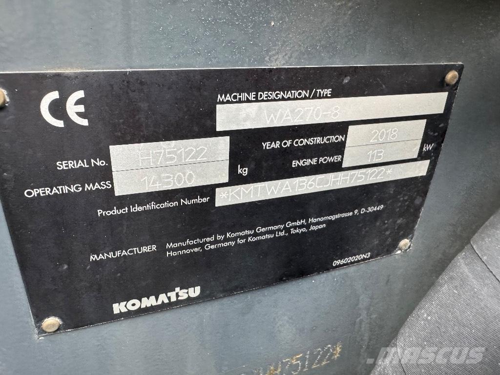 Komatsu WA 270-8  휠로우더
