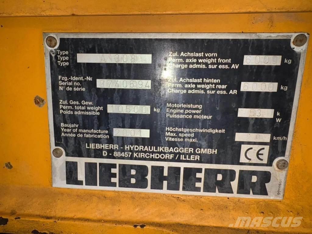 Liebherr A308  휠 굴삭기