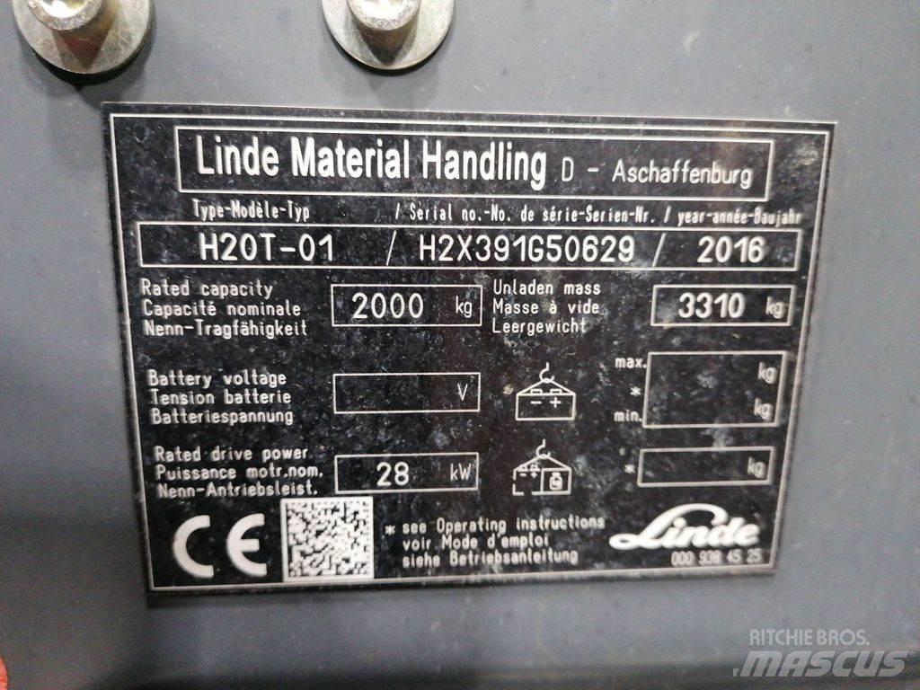 Linde H20T-01 LPG 지게차