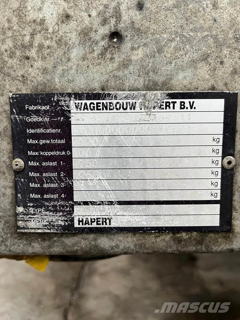 Hapert LF2 차량 운반용 트레일러