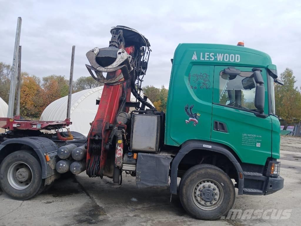 Scania G 500 XT 목재 트럭