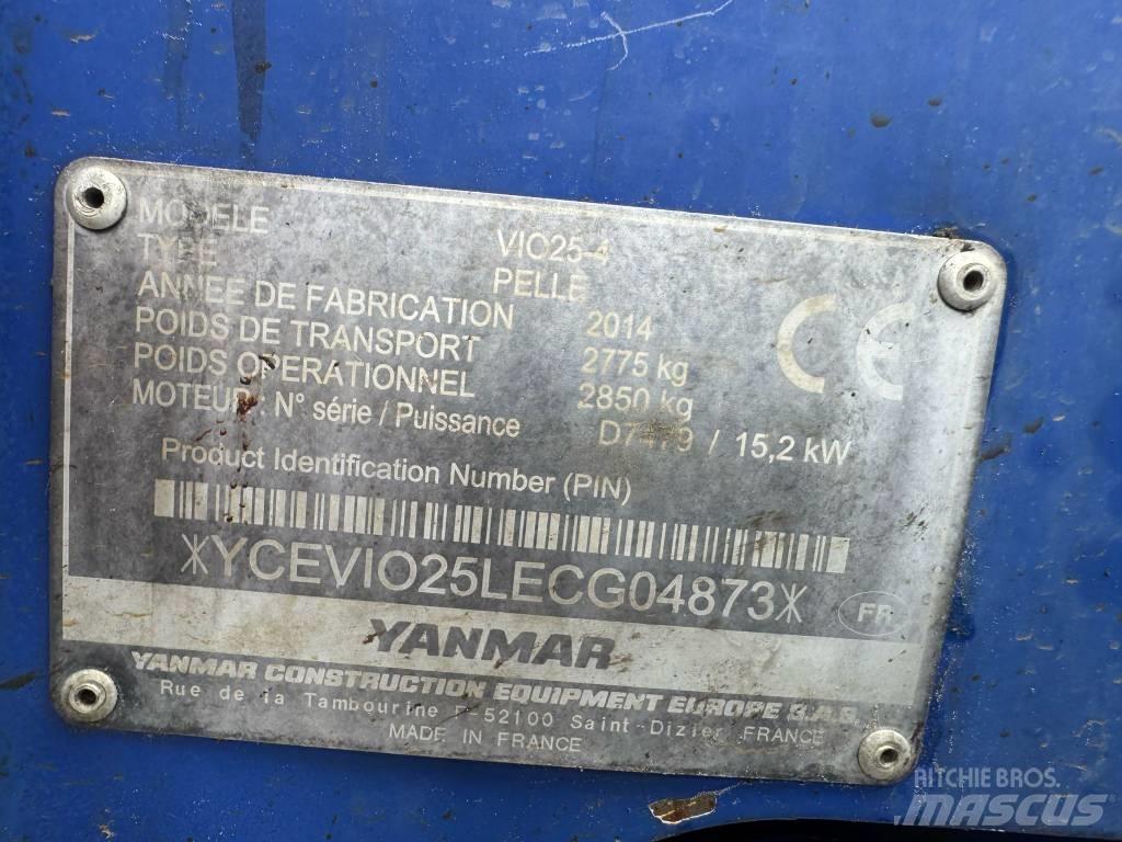 Yanmar Vio 25-4 소형 굴삭기 7톤 미만