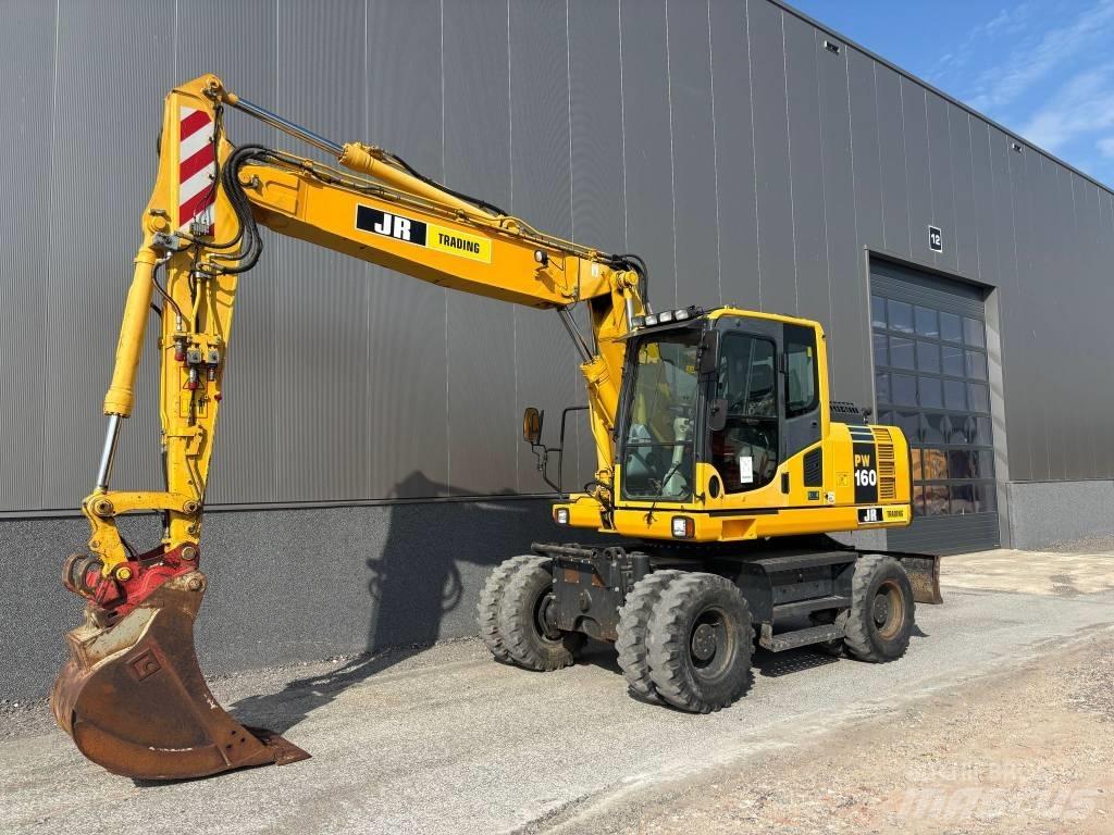 Komatsu PW 160  휠 굴삭기