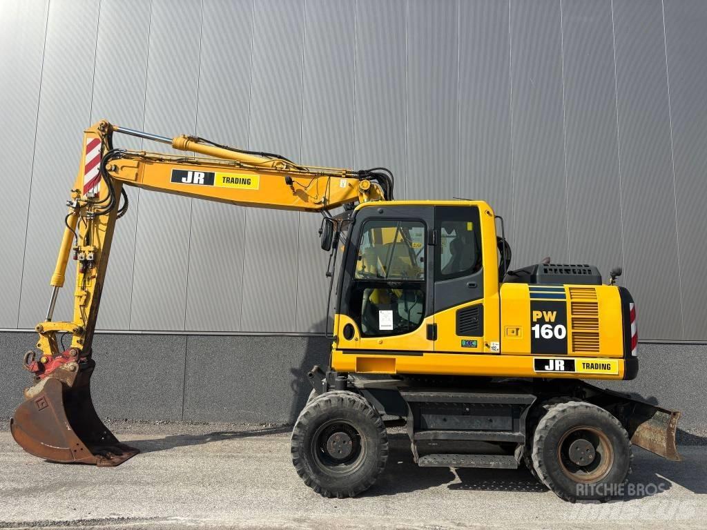Komatsu PW 160  휠 굴삭기