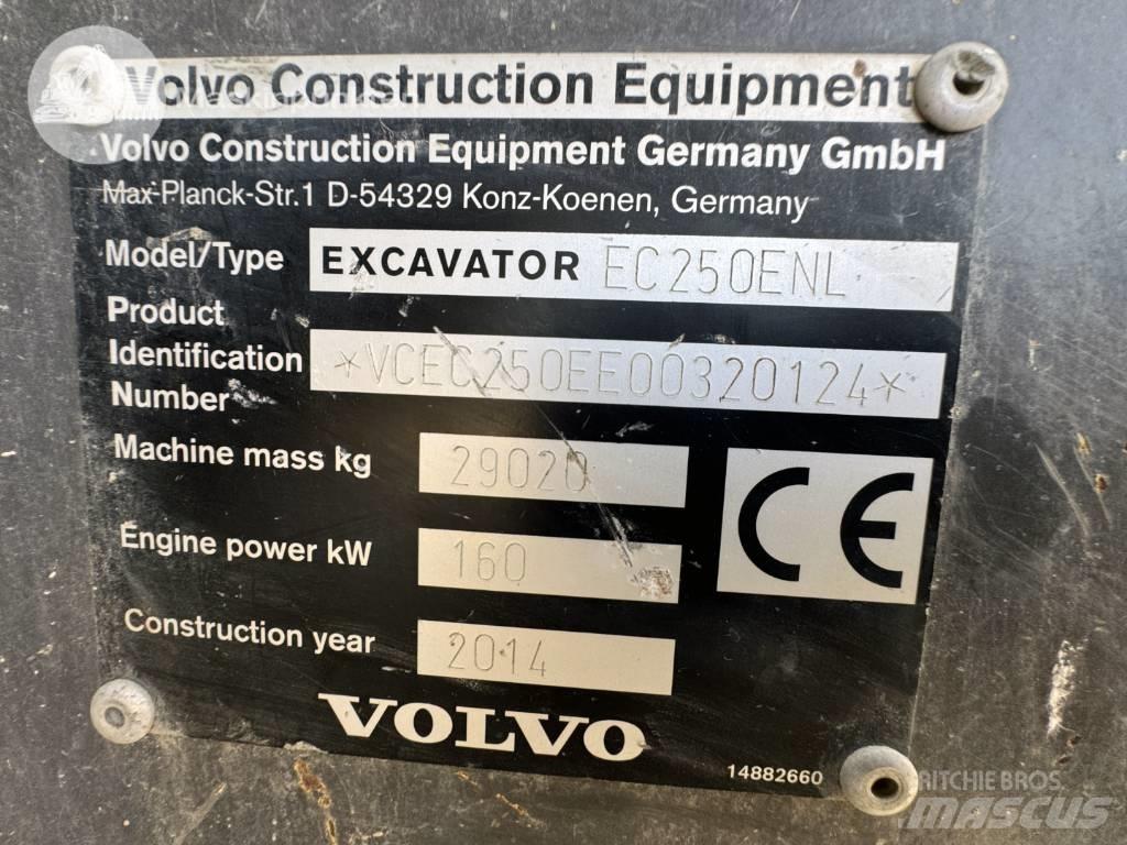 Volvo EC 250 E N L 대형 굴삭기 29톤 이상