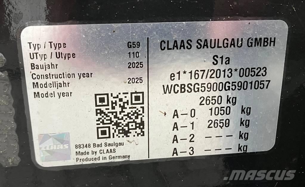 CLAAS Volto 1500 T 갈퀴 및 테더