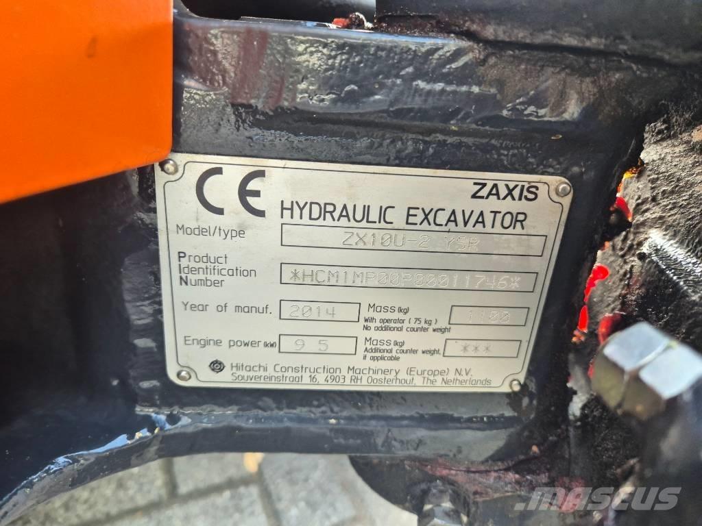 Hitachi ZX 10 U-2 소형 굴삭기 7톤 미만