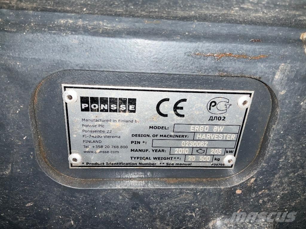 Ponsse ERGO 8W 원목 하베스터