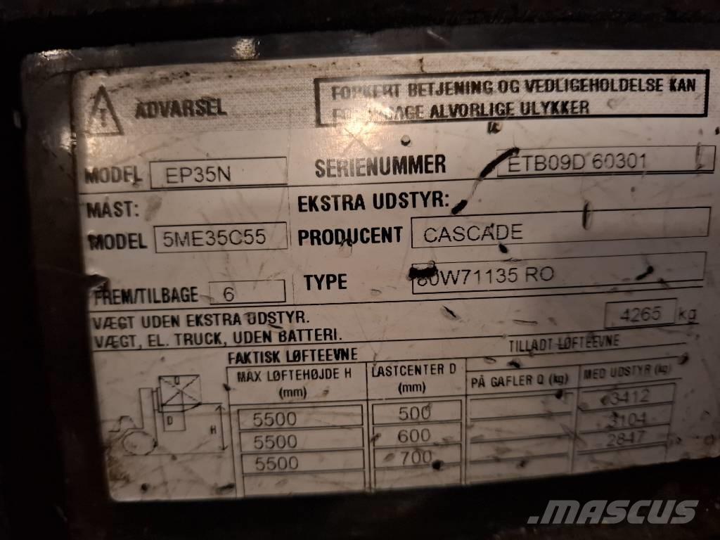 CAT EP35N 전동 지게차