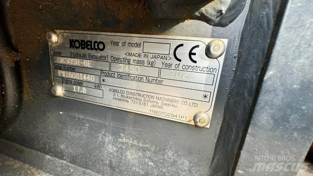 Kobelco SK 30 SR-6E 소형 굴삭기 7톤 미만