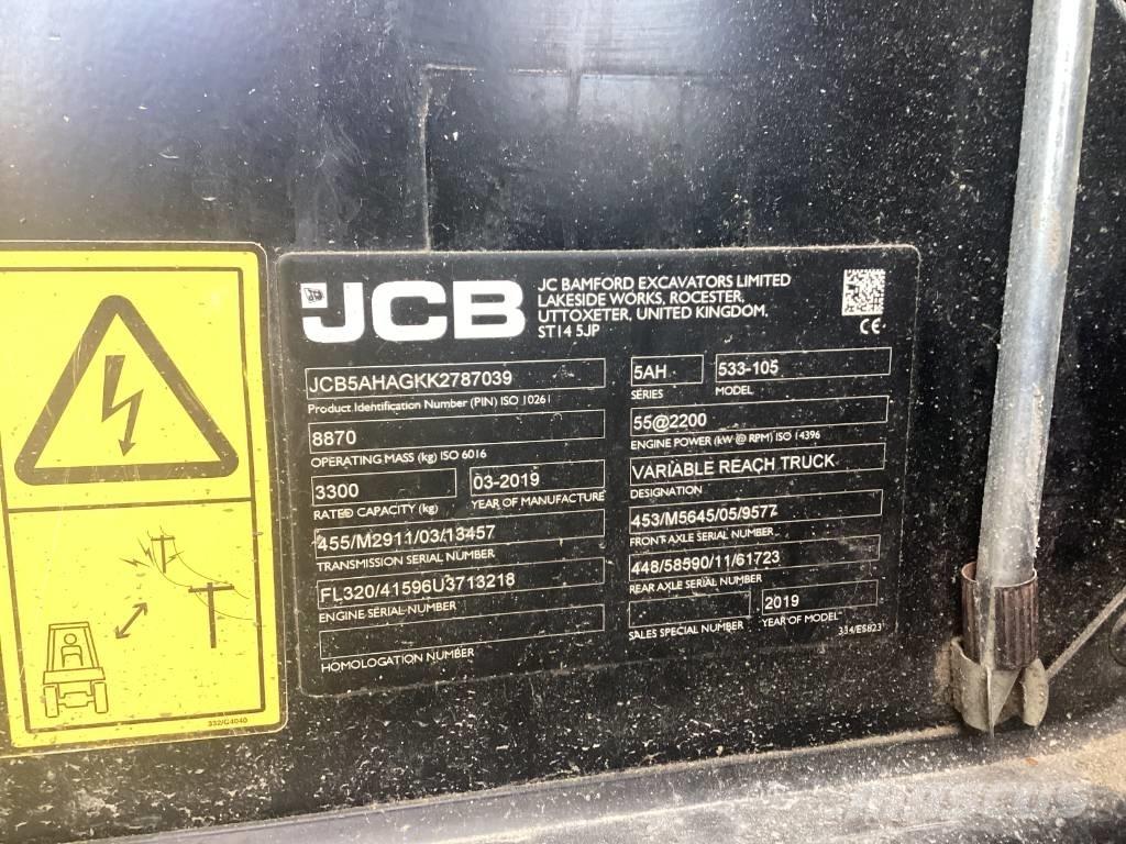 JCB 533-105 텔러 핸들러