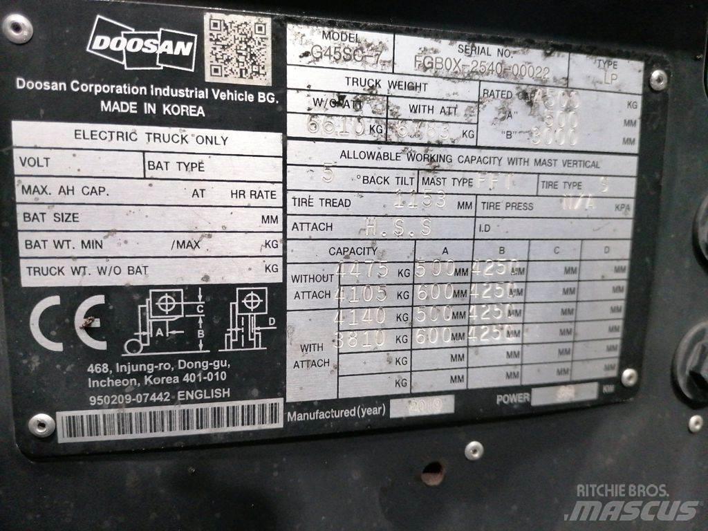 Doosan G45SC-7 LPG 지게차