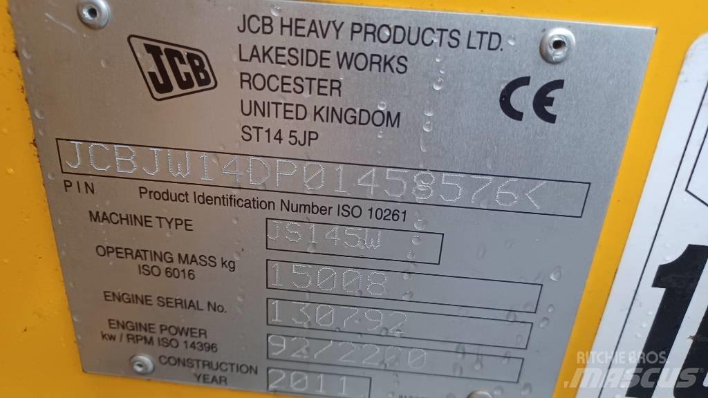 JCB JS 145 W  휠 굴삭기