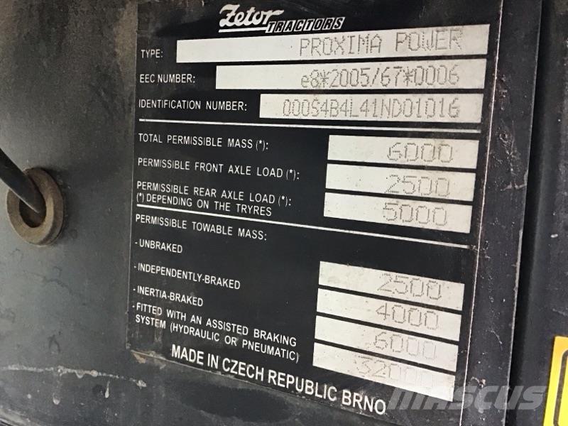 Zetor Proxima 120 트랙터