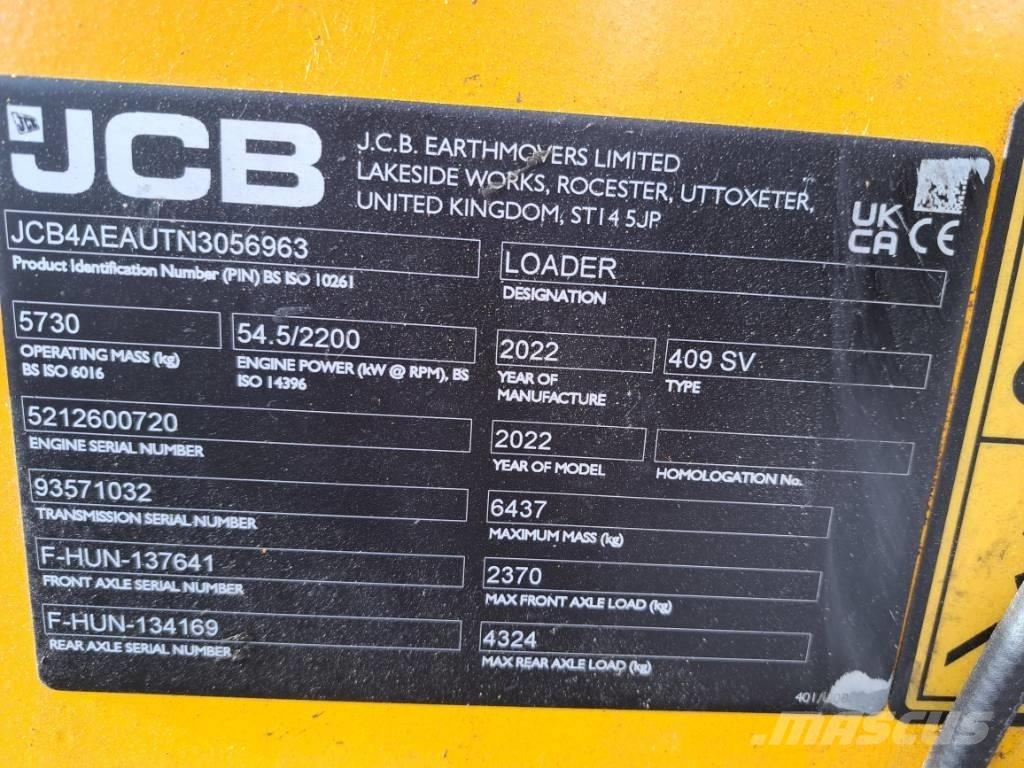 JCB 409  휠로우더