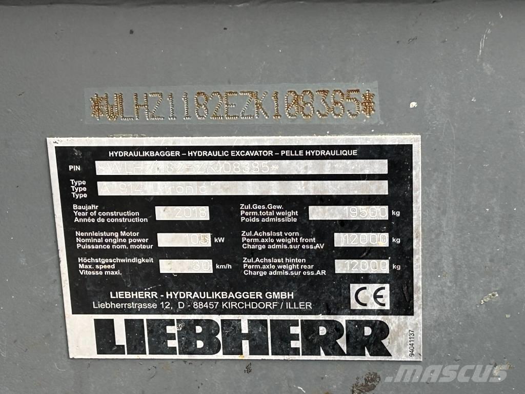 Liebherr A914 / LH18M 자재 장비 - 기타