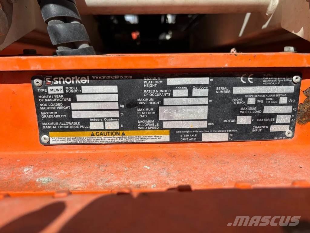 Snorkel S3219E 가위형 리프트