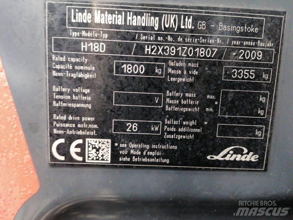 Linde H18D 디젤 지게차