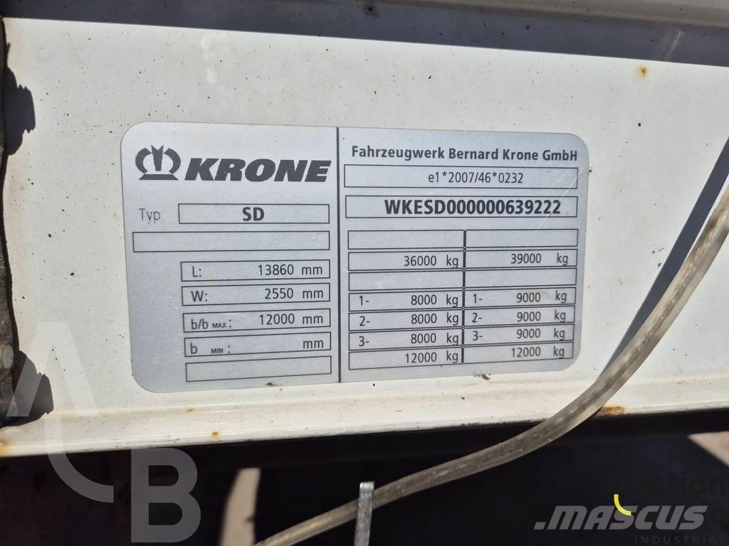 Krone SD 커튼사이더 세미 트레일러